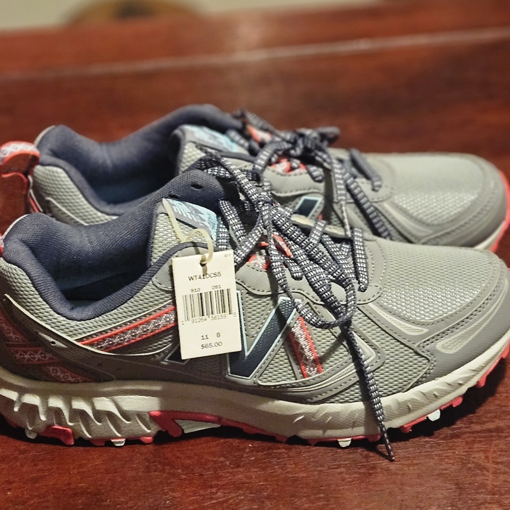 New Balance Gray and Red Women's Sneakers